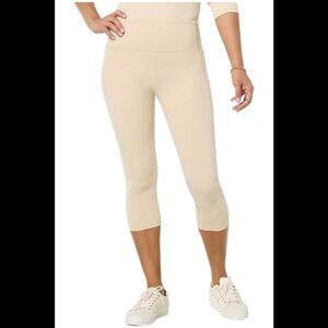 Joy Performance Women's Luxe Capri w/Perfect Pockets Almond - Regular